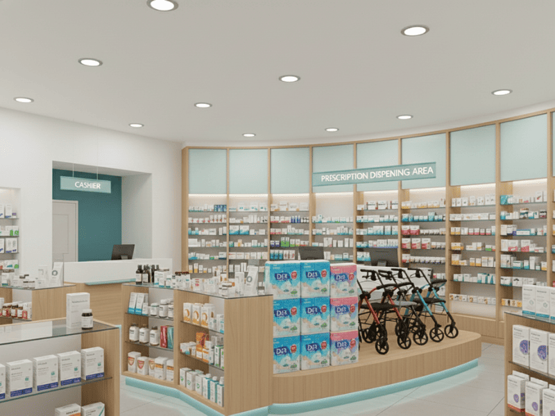 藥局陳列與收納規劃｜藥局設計